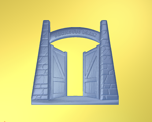 Jurassic Park Style Gates | CNC File for Carveco 3D Relief