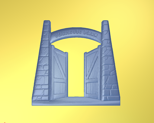 Jurassic Park Style Gates | CNC File for Carveco 3D Relief