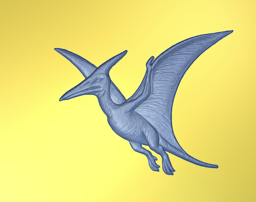 Pteranodon Dinosaur Carving File | CNC File for Carveco 3D Relief