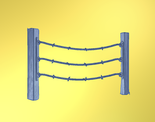 Electric Fence for Jurassic carvings | CNC File for Carveco 3D Relief