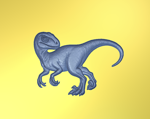 Velociraptor Dinosaur | CNC File for Carveco 3D Relief