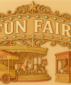 Vintage Fair Ground with Zoltar CnC files