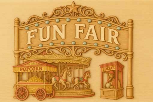 Vintage Fair Ground with Zoltar CnC files