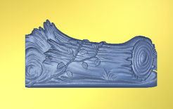 Fallen Log Woodland Detail | CNC File for Carveco 3D Relief