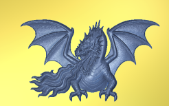 Dragon Sitting | CNC File for Carveco 3D Relief