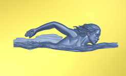 Swimmer | CNC File for Carveco 3D Relief