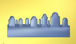 Gravestones | Haunted Mansion CNC File for Carveco 3D Relief