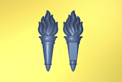 Torches | Haunted Mansion CNC File for Carveco 3D Relief