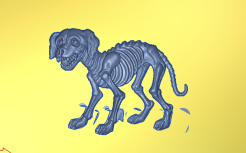 Skeleton Dog | Haunted Mansion CNC File for Carveco 3D Relief