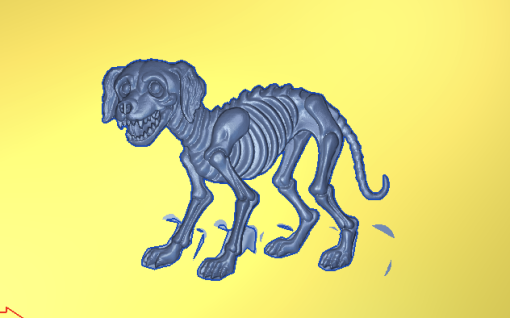 Skeleton Dog | Haunted Mansion CNC File for Carveco 3D Relief